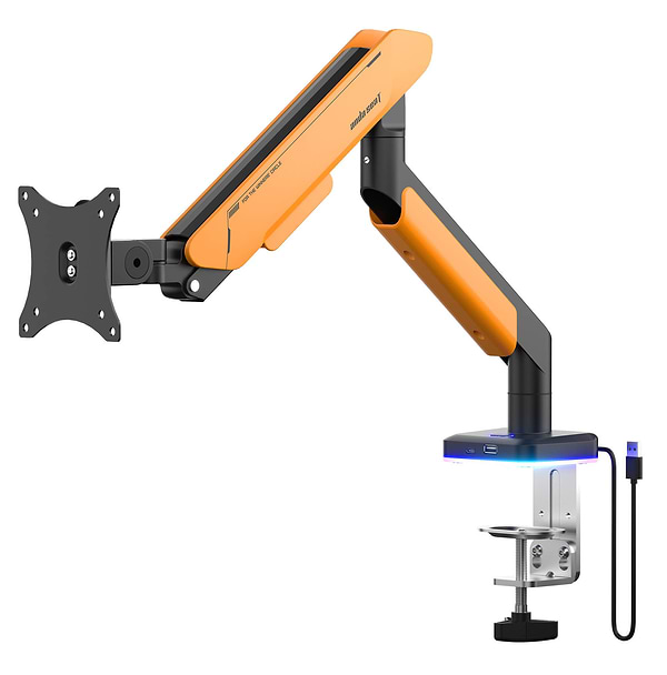 Фото - Кріплення настільне Anda Seat Stealth PRO II RGB 17''-42'' Orange (AD-W-A9X-1S-BO)