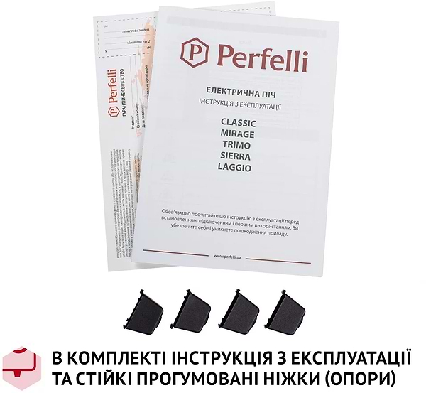 Фото - Печь электрическая Perfelli TRIMO 48 BLACK
