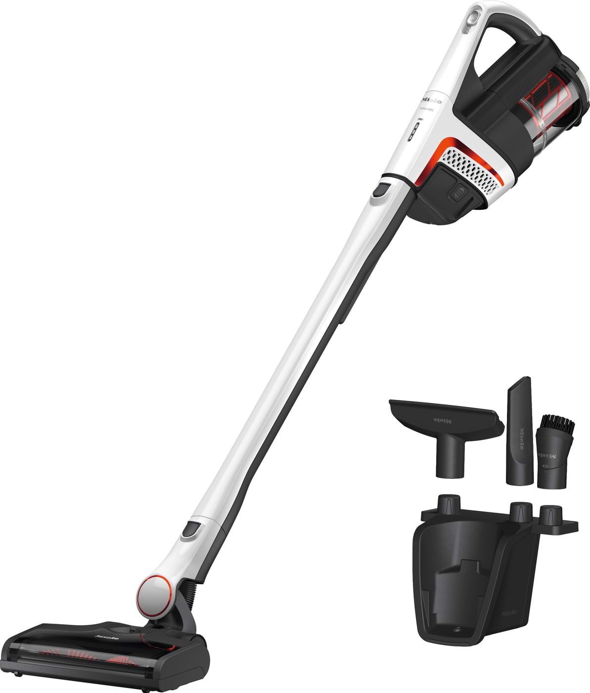 Пылесос ручной для дома Miele SMUL1 01 TRIFLEX HX1 Белый лотос/Красный - Фото 1