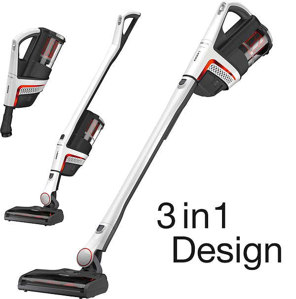 Фото - Пилосос ручний для дому Miele SMUL1 01 TRIFLEX HX1 Білий лотос/Червоний