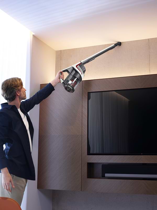 Фото - Пилосос ручний для дому Miele SMUL1 01 TRIFLEX HX1 Білий лотос/Червоний
