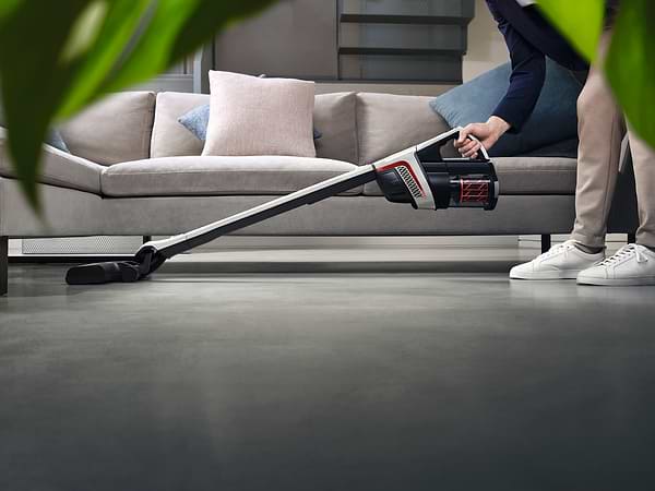 Фото - Пилосос ручний для дому Miele SMUL1 01 TRIFLEX HX1 Білий лотос/Червоний