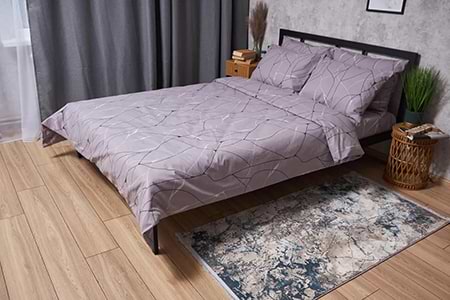 Комплект постельного белья Moon&Star Бязь Gold Люкс «Graphite» 200х220 нав. 2х50х70 (MS-820004106)