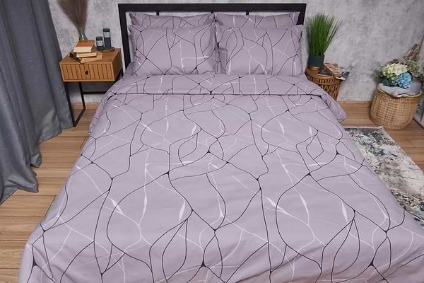 Фото - Комплект постельного белья Moon&Star Бязь Gold Люкс «Graphite» 200х220 нав. 2х40х60 (MS-820004105)