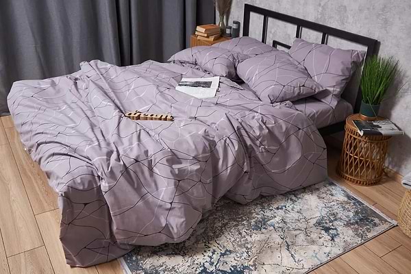 Фото - Комплект постельного белья Moon&Star Бязь Gold Люкс «Graphite» 200х220 нав. 2х40х60 (MS-820004105)