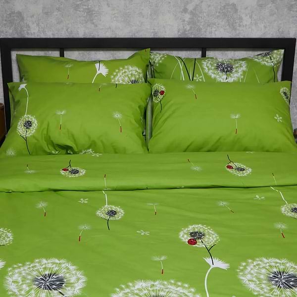 Фото - Комплект постільної білизни Moon&Star Бязь Gold Люкс «Green Harmony» King Size 220x240 нав. 4х50х70 (MS-820006373)