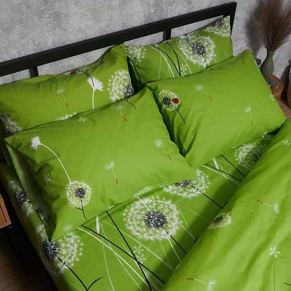 Фото - Комплект постільної білизни Moon&Star Бязь Gold Люкс «Green Harmony» King Size 220x240 нав. 4х50х70 (MS-820006373)