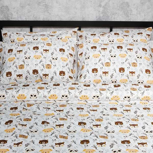 Фото - Комплект постельного белья Moon&Star Бязь Gold Люкс «Jungle Joy» 200х220 нав. 4х50х70 (MS-820006418)