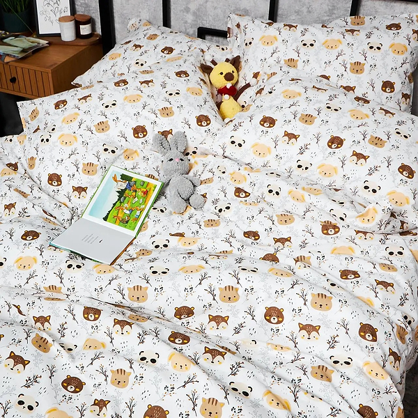 Фото - Комплект постільної білизни Moon&Star Бязь Gold Люкс «Jungle Joy» King Size 220x240 нав. 2х70х70 (MS-820006407)