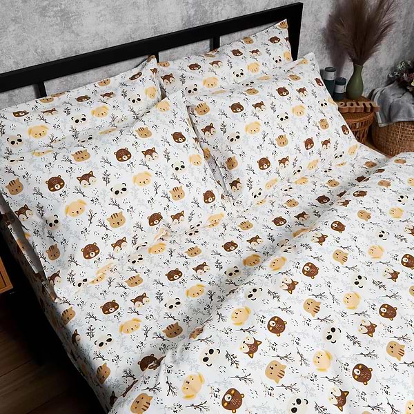 Фото - Комплект постільної білизни Moon&Star Бязь Gold Люкс «Jungle Joy» King Size 220x240 нав. 2х40х60 (MS-820006405)