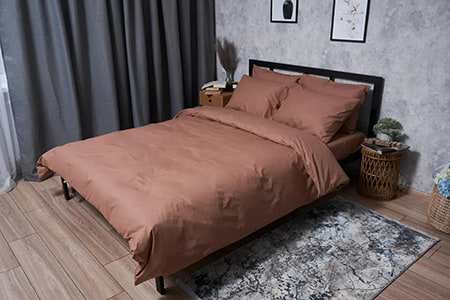 Комплект постельного белья Moon&Star Бязь Gold Люкс «Light Brown» 200х220 нав. 2х40х60 (MS-820004525)