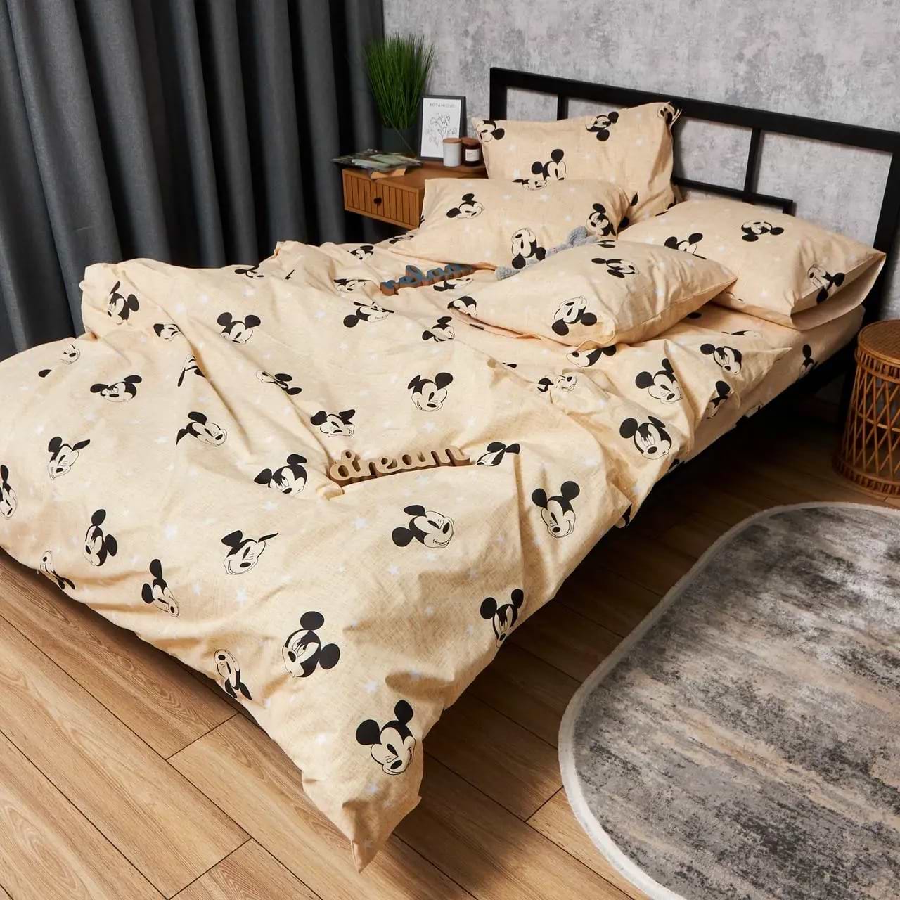 Комплект постельного белья Moon&Star Бязь Gold Люкс «Mickey Mouse» 200х220 нав. 2х70х70 (MS-820006487)