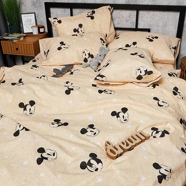 Фото - Комплект постельного белья Moon&Star Бязь Gold Люкс «Mickey Mouse» King Size 220x240 нав. 4х70х70 (MS-820006479)