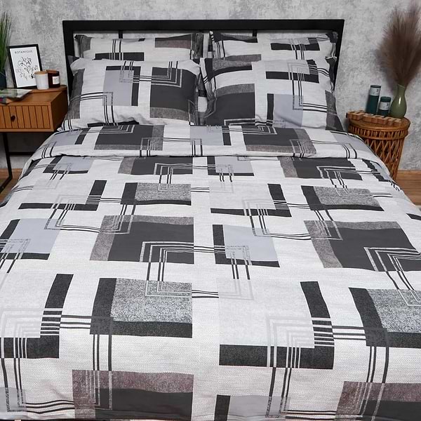 Фото - Комплект постельного белья Moon&Star Бязь Gold Люкс «Modern Vision» King Size 220x240 нав. 2х50х70 (MS-820006511)