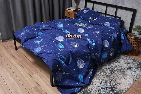 Фото - Комплект постільної білизни Moon&Star Бязь Gold Люкс «Planets» 200х220 нав. 2х50х70 (MS-820004806)