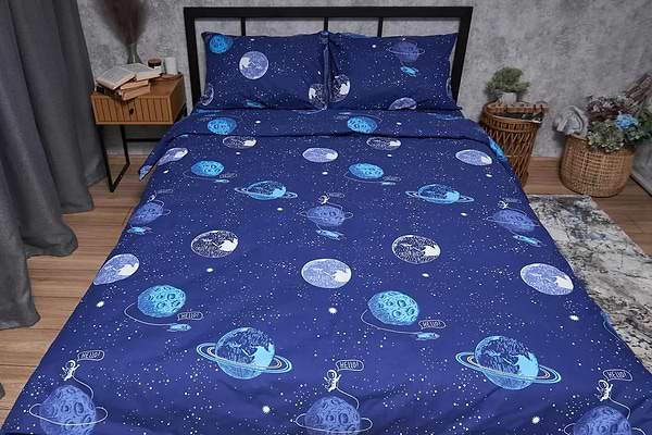 Фото - Комплект постільної білизни Moon&Star Бязь Gold Люкс «Planets» 200х220 нав. 2х40х60 (MS-820004805)