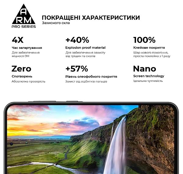 Фото - Уценка - Защитное стекло для смартфона Armorstandart Pro for Samsung A36 5G Black (ARM82213)