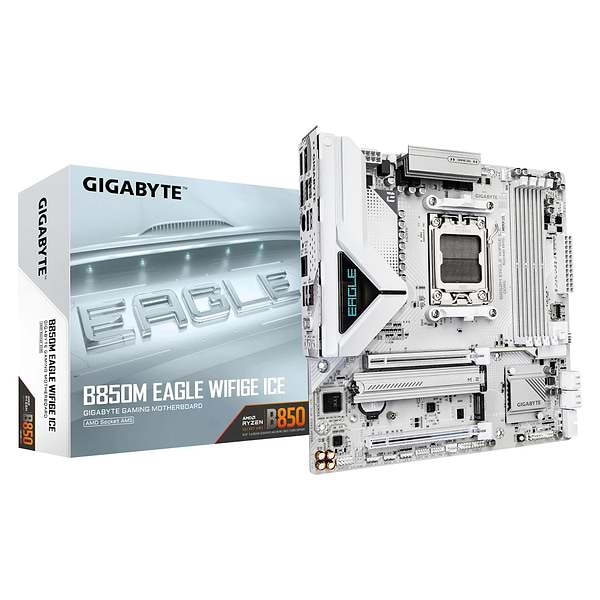 Фото - Материнська плата Gigabyte B850M EAGLE WIFI6E ICE