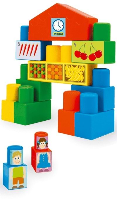 Фото - Пластиковый конструктор для малышей Wader Супер большой 140 эл. (41583)