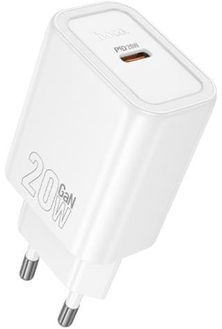 Сетевое зарядное устройство HOCO N60 Gentle single port PD20W charger (EU) White (6942007644181)