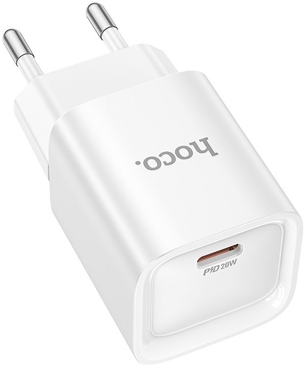 Фото - Мережевий зарядний пристрій HOCO C146A PD20W charger (EU) White (6942007630245)