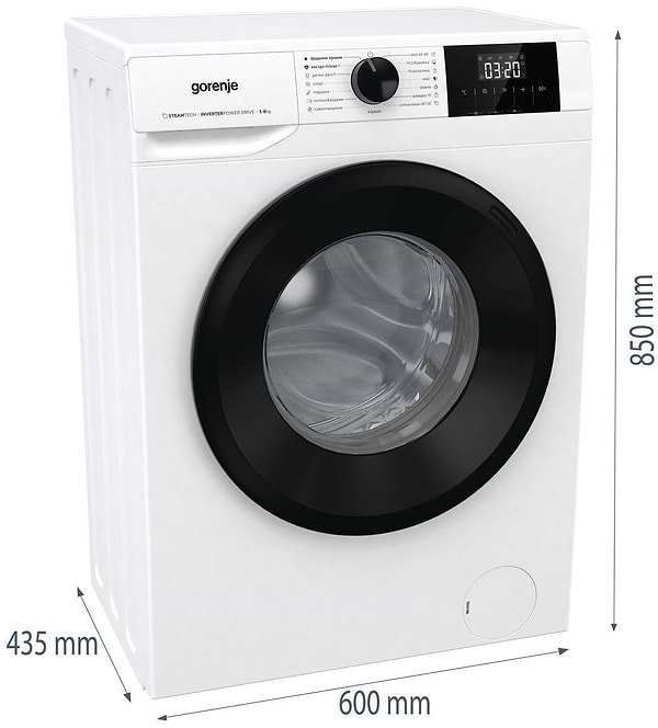 Фото - Пральна машина Gorenje W3NGPI61SBS/UA