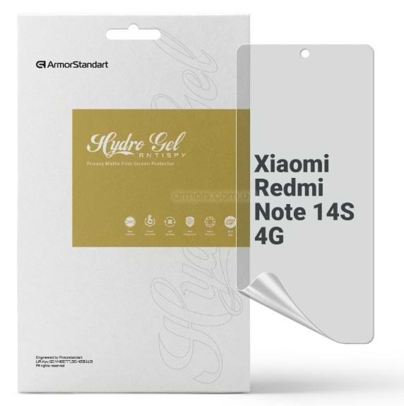 Фото - Защитная пленка для смартфона Armorstandart Anti-spy for Xiaomi Redmi Note 14S 4G (ARM82051)