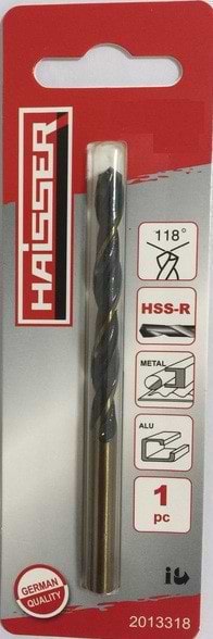 Свердло Haisser 3.2х36х65мм HSS-R ц/х ср. с. Кобальт покр (DIN 338) уп. 1 шт. блистер3.2х36х65мм HSS-R ц/х пор. с. Кобальт покр (DIN 338) уп. 1 шт. блістер