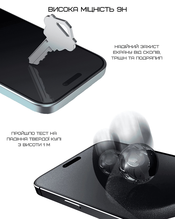 Фото - Защитное стекло для смартфона Anank 2.5D Anti-Fingerprint Glass for iPhone 16 Pro (2003105)