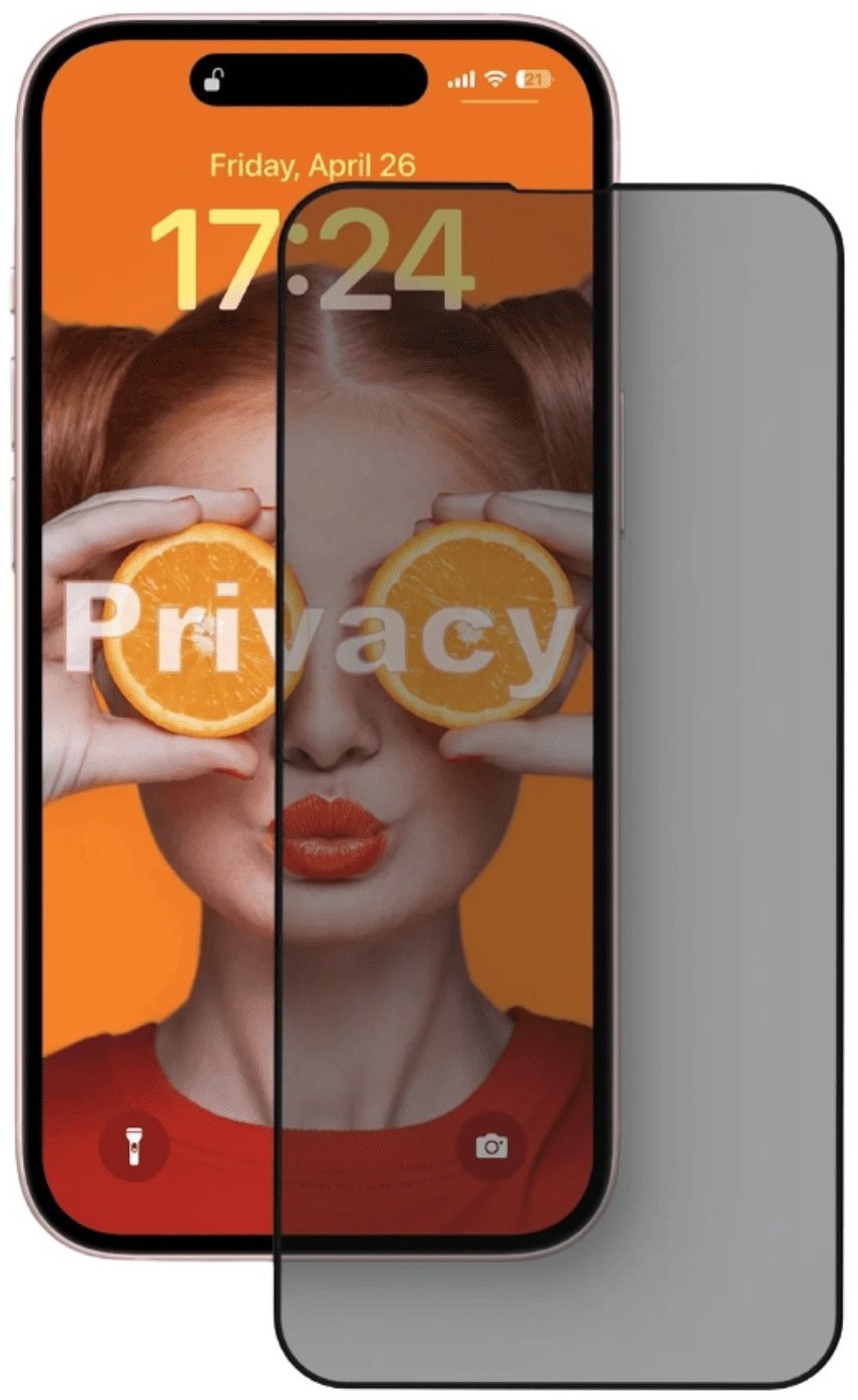 Захисне скло для смартфону Anank 2.5D Privacy (1 pcs)/ Curved Clear (1pcs) Glass with installation box for iPhone 16 Pro (2003115)