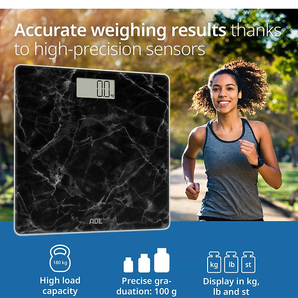 Фото - Ваги підлогові ADE Amina BE2306-6 Black marble