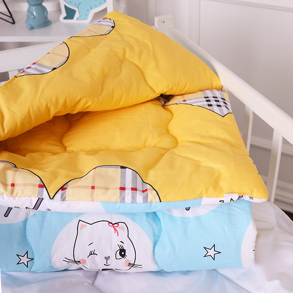 Фото - Ковдра дитяча зима MirSon антиалергенна Kids Time 20-0044 Cats and bunnies 140х205 см EcoSilk (2200009666445)