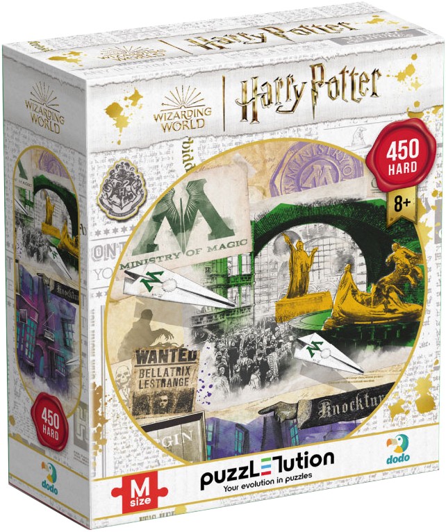 Пазли картонні (8 +) Dodo Hard-M Harry Potter. Міністерство магії та Алея Ноктерн, 450 елементів (200504) - Фото 1