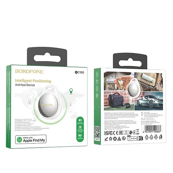 Фото - Беспроводной маяк BOROFONE BC100 Ingenioso intelligent positioning anti-lost device White (6941991109867)