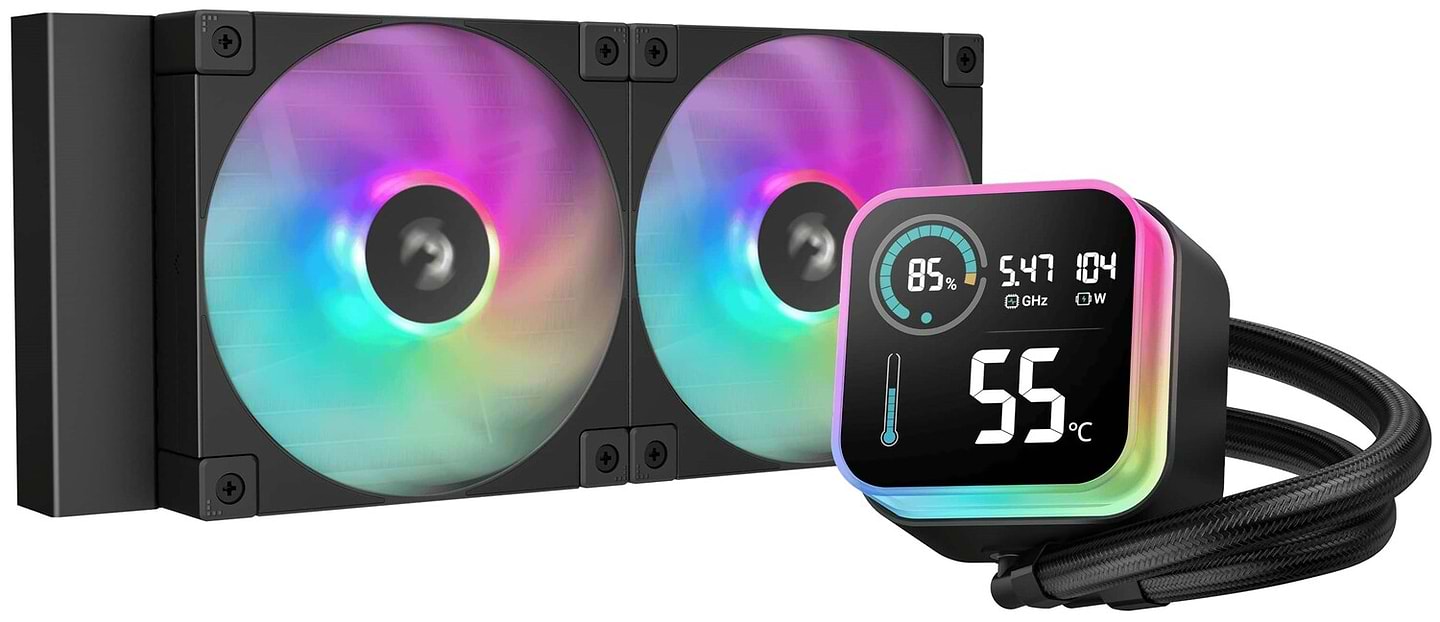 Водяная система охлаждения Deepcool LQ240 Black (R-LQ240-BKLSMW-G-1)