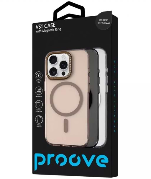 Фото - Чохол для смартфону Proove VS1 Case with Magnetic Ring iPhone 15 Pro Max white (PCVSIP15PM14)