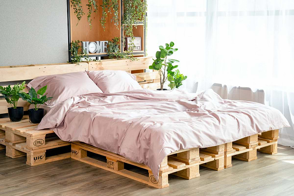 Фото - Пододеяльник двуспальный евро Ardesto  Mix&Match 200х220 пудра (ART2022DVP)