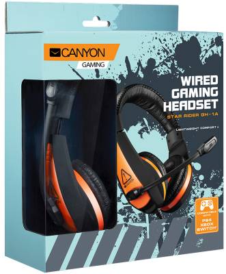 Фото - Гарнітура дротова ігрова Canyon CND-SGHS1A Black