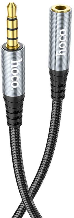 Кабель 3.5 мм -3.5 мм HOCO UPA20 3.5 2m Metal Gray (6931474762160)