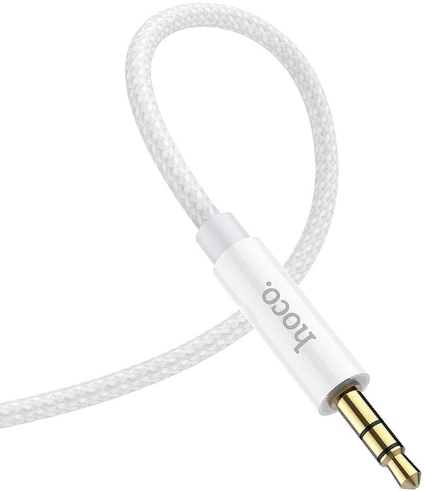 Фото - Кабель 3.5 мм -3.5 мм HOCO UPA19 AUX 1m Silver (6931474759870)