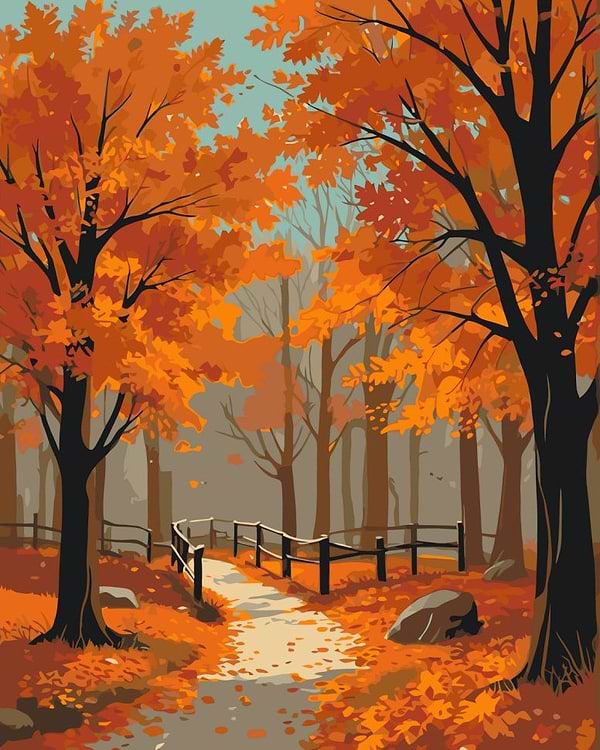 Фото - Картина по номерам ArtCraft Осенний лес 40х50 см (11055-AC)