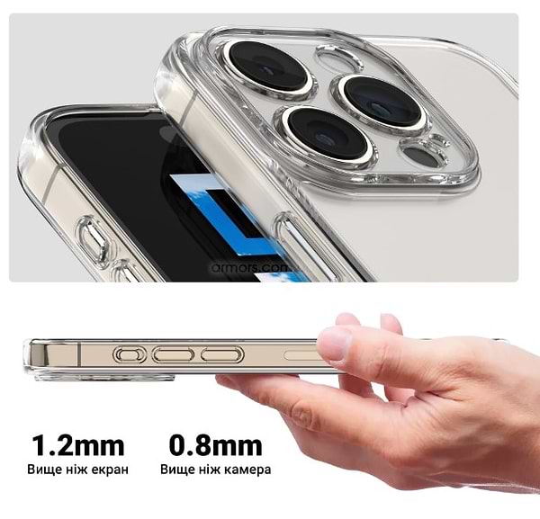 Фото - Чохол для смартфону Armorstandart Air for Xiaomi Poco M7 5G Camera cover Clear (ARM85153)