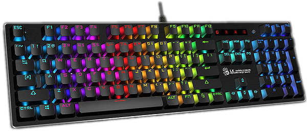 Фото - Клавіатура дротова ігрова Bloody B820R  (Black)
