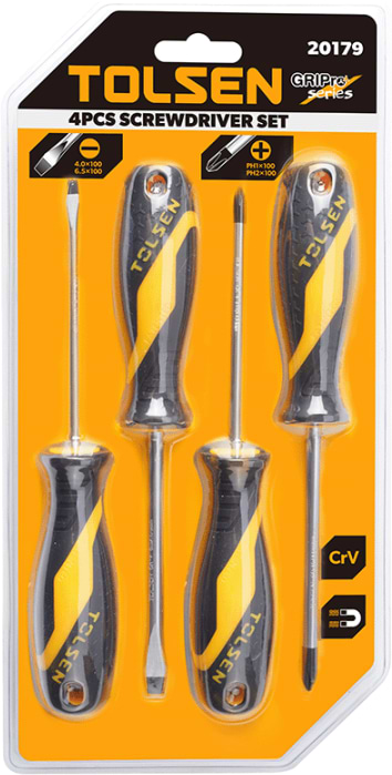 Фото - Набір викруток Tolsen 4 шт. (20179T)