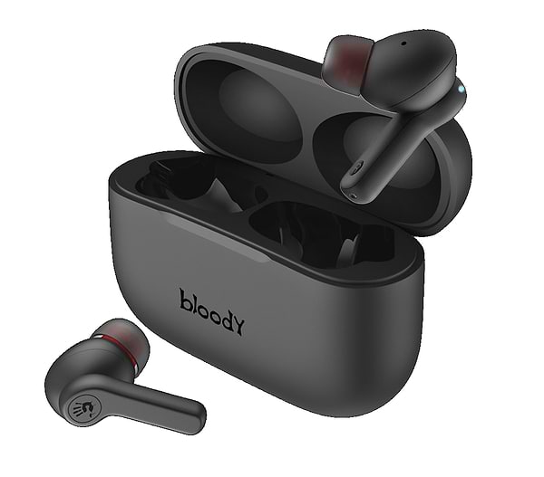 Фото - Навушники вкладиші бездротові TWS Bloody M30 Black+Red