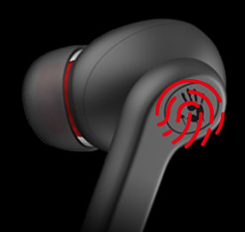 Фото - Навушники вкладиші бездротові TWS Bloody M30 Black+Red
