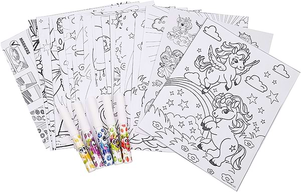 Фото - Набір для малювання Scentos Ароматний серії «Clean Colouring» – ЧАРІВНИЙ СВІТ (розмальовки, маркери, наліпки) (20210)