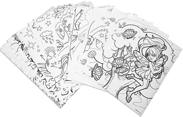 Фото - Набір для малювання Scentos Ароматний серії «Clean Colouring» – ЧАРІВНИЙ СВІТ (розмальовки, маркери, наліпки) (20210)