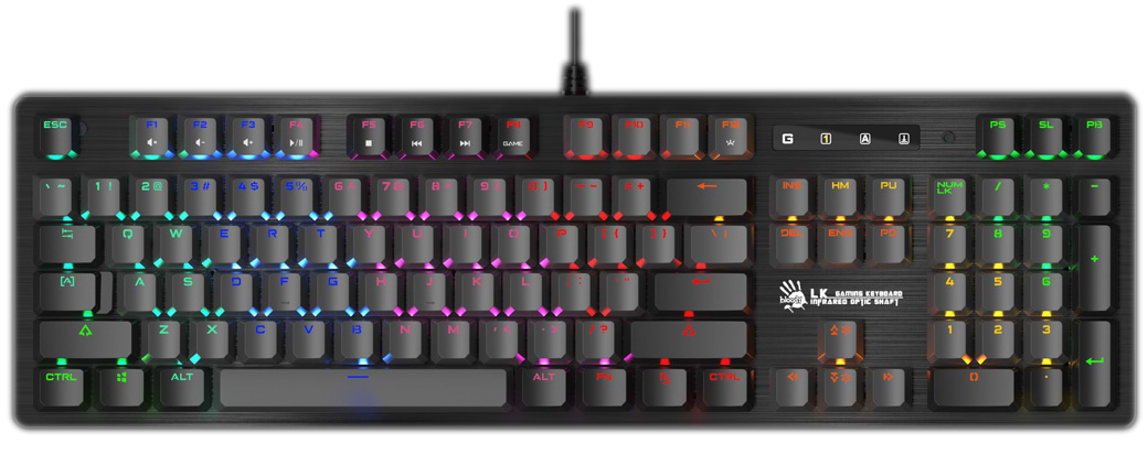 Клавиатура проводная игровая Bloody B820R  (Black) - Фото 1