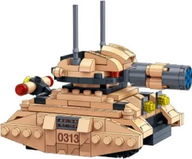 Фото - Пластиковый конструктор Banbao "Армия" 3 в 1 (515 Эл.) Танковый бой 2 (6251)